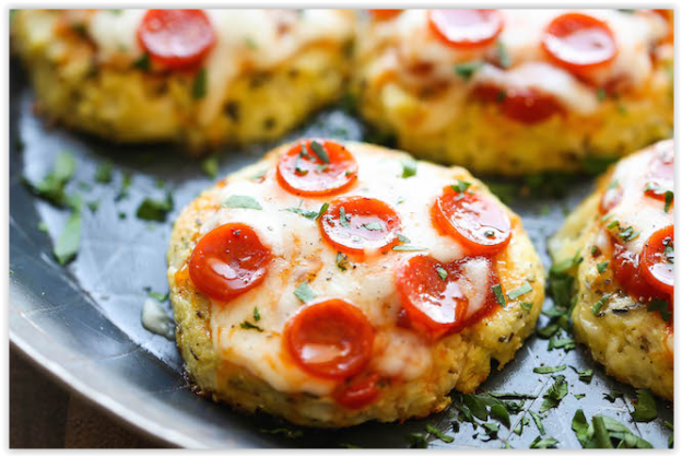 15. Mini pizza de coliflor