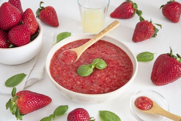 Sopa de fresas