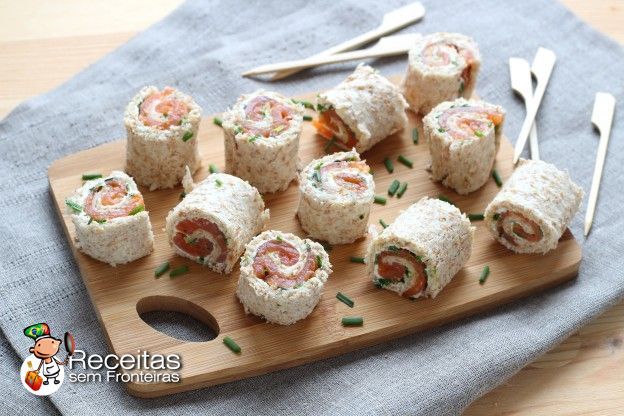 Rollitos de salmón