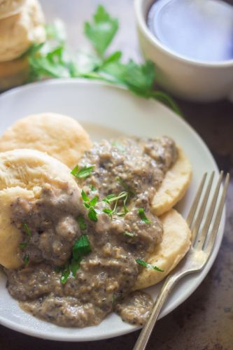 vegan BISCUITS and gravy