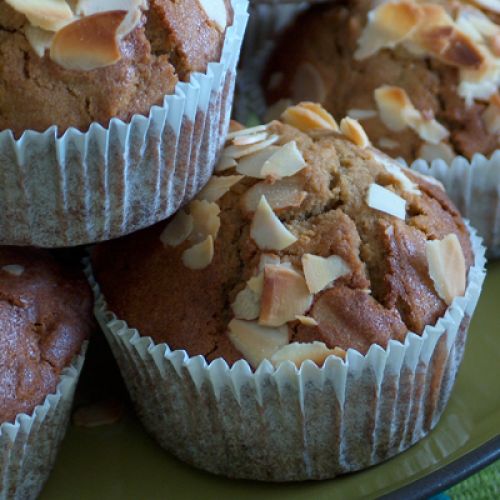 Muffins de pera y almendras sin gluten