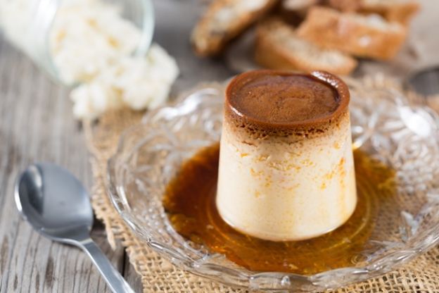 Flan de mascarpone y leche condensada