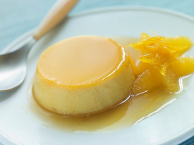 Flan de naranja