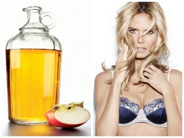 14. Heidi Klum: Vinagre de manzana