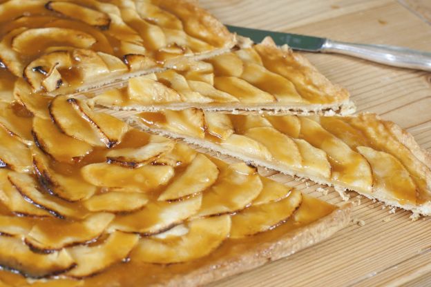 Tarta con dulce de leche