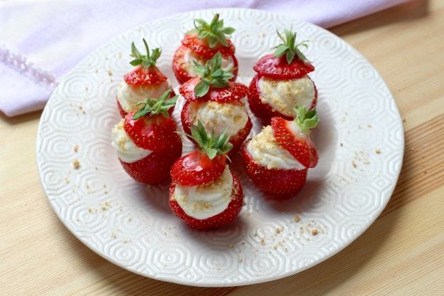 Fresas con cheesecake