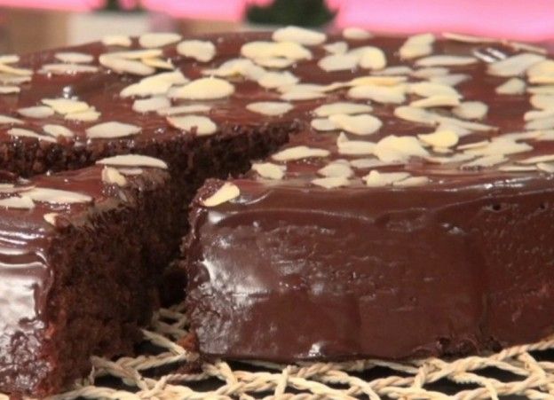 Pastel de chocolate y almendras de Marruecos