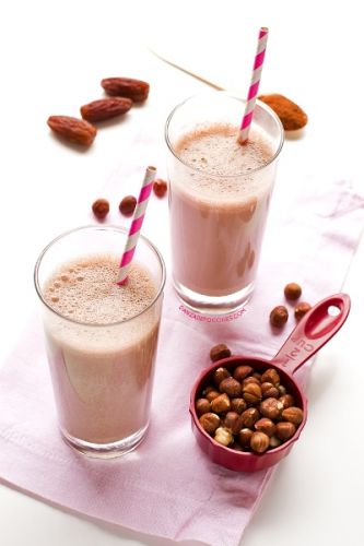 Leche de avellanas y cacao