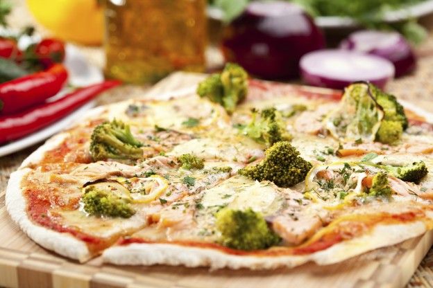 Pizza con brócoli