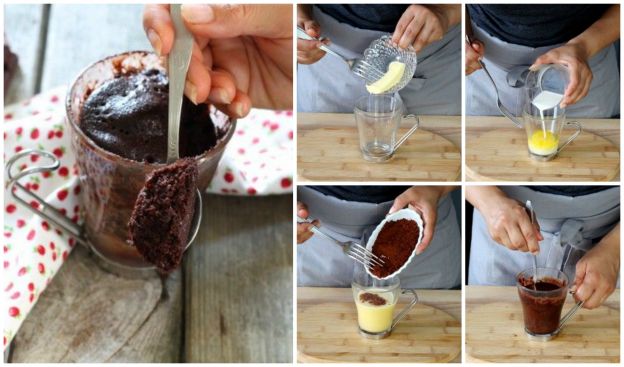 Prepara un sencillo mug cake