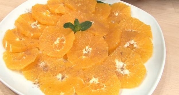 Ensalada de naranjas a la canela