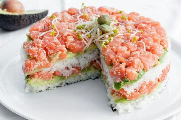 Sushi cake