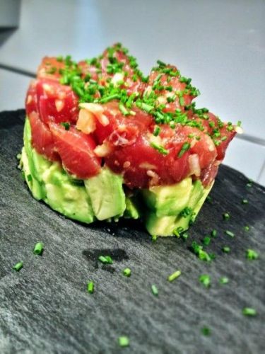 Tartar de salmón