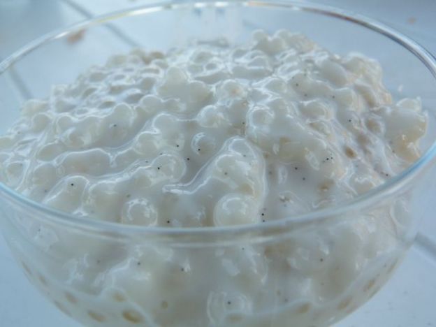 Perlas de tapioca con coco y vainilla