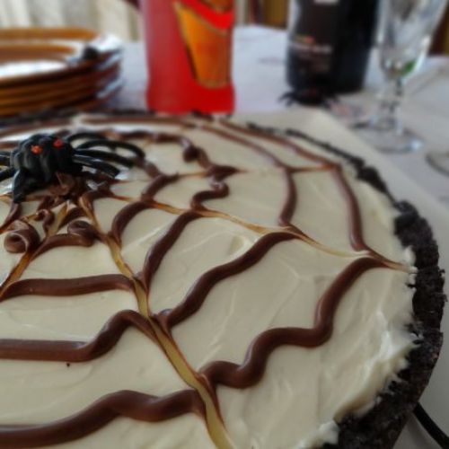 Tarta con telaraña