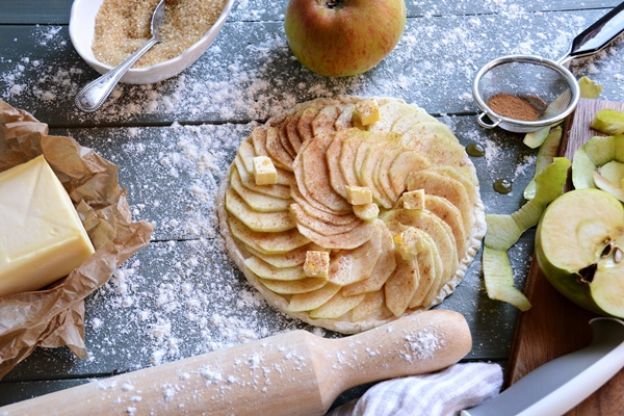 Tarta fina de manzanas