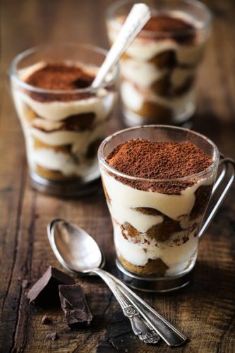 6. Falso batido de café y tiramisú