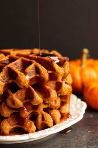 Waffles de calabaza