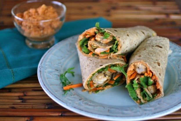 Wrap de camarones