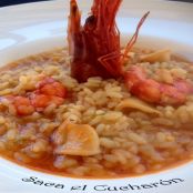 Receta fácil de arroz meloso con carabineros