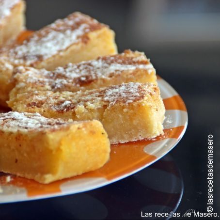 Barritas de limón (lemon bars)