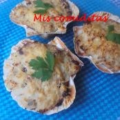 CONCHAS DE PESCADO GRATINADAS