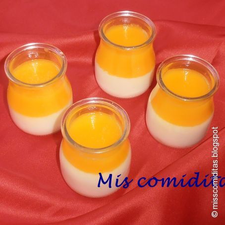 CUAJADA CON GELATINA DE MANGO