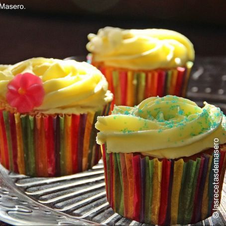 Cupcakes de limón versión pastelería Hummingbird