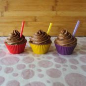 Cupcakes de batido de chocolate