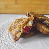 Cookies con arándanos y chocolate