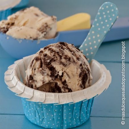 Helado de Nata y Oreo