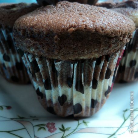 Magdalenas de mascarpone y chocolate