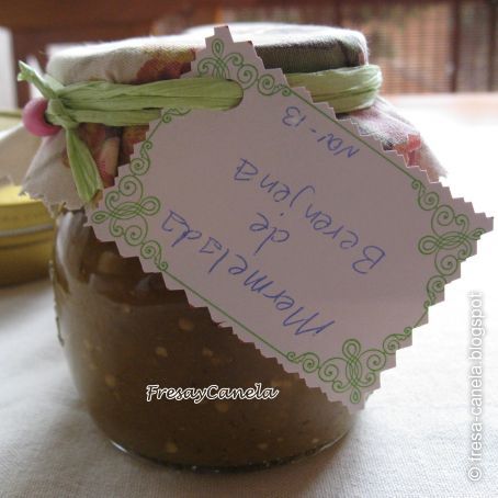 Mermelada de Berenjena con Nueces al Vino Dulce