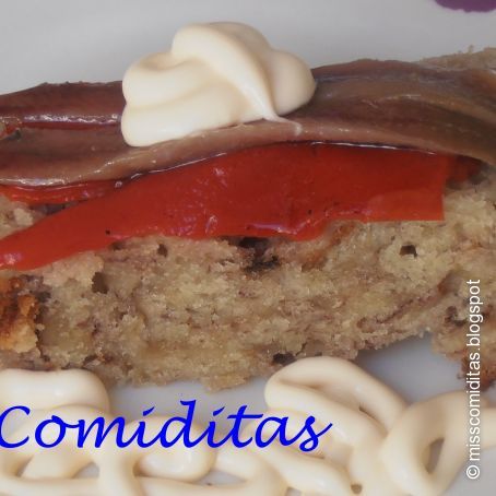 PAN DELICIOSO CON PIMIENTOS Y ANCHOAS