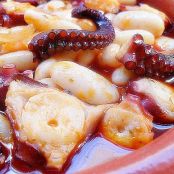 Fabas de Lourenzá con pulpo