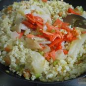 Pastel de arroz con ahumados - Paso 2