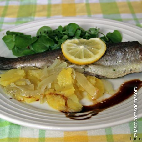 Trucha asalmonada al horno