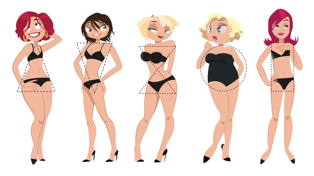 Existen cinco tipos de cuerpo femenino ¿ Sabrías identificar cuál