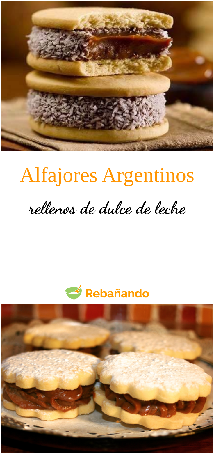 Alfajores argentinos con dulce de leche - La Dulceneta